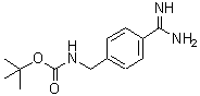 structure of CAS# 162696-15-3, 2-Methyl-2-Propanyl (4-Carbamimidoylbenzyl)Carbamate;(4-Carbamimidoyl-benzyl)-carbamic acid tert-butyl ester;(4-carbamimidoyl-benzyl)-carbamicacidtert-butylester;4-Boc-aminomethylbenzamidine