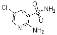 结构式 CAS# 163137-44-8, 2-氨基-5-氯-3-吡啶磺酰胺