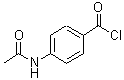 structure of CAS# 16331-48-9, 4-Acetamidobenzoyl Chloride;4-(acetylamino)benzoyl chloride;4-Acetamidobenzoylchloride;ZINC02389445