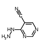 CAS 登录号：16357-75-8， 4-肼基-5-嘧啶甲腈