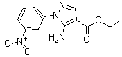 结构式 CAS# 16459-34-0, 5-氨基-1-(3-硝基苯基)-1H-吡唑-4-羧酸乙酯