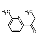 结构式 CAS# 165126-71-6, 1-(6-甲基-2-吡啶基)-1-丙酮