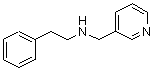 结构式 CAS# 16562-17-7, 2-苯基-N-(3-吡啶基甲基)乙胺