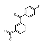 结构式 CAS# 16574-53-1, (4-氟苯基)(3-硝基苯基)甲酮