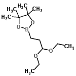 结构式 CAS# 165904-27-8, 2-(3,3-二乙氧基丙基)-4,4,5,5-四甲基-1,3,2-二氧硼戊环