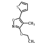 CAS 登录号：166180-41-2， 3-乙氧基-4-甲基-5-(2-噻吩基)-1,2-恶唑