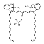 CAS#: 166317-60-8， 2-[(1E,3Z,5E)-3-Chloro-5-(1-Decyl-3,3-Dimethyl-1,3-Dihydro-2H-Indol-2-Ylidene)-1,3-Pentadien-1-Yl]-1-Decyl-3,3-Dimethyl-3H-Indolium Perchlorate