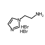 结构式 CAS# 167298-66-0, 2-(1H-咪唑-1-基)乙胺二氢溴酸盐