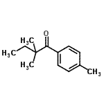 结构式 CAS# 167760-72-7, 2,2-二甲基-1-(4-甲基苯基)-1-丁酮