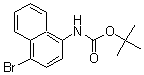 structure of CAS# 168169-11-7, N-(4-Bromo-1-Naphthalenyl)-Carbamic Acid 1,1-Dimethylethyl Ester;Carbamic Acid, (4-Bromo-1-Naphthalenyl)-, 1,1-Dimethylethyl Ester;1-Amino-4-Bromonaphthalene, N-BOC Protected 98%;1-Amino-4-Bromonaphthalene, N-BOC Protected