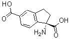 structure of CAS# 168560-79-0, 1-Amino-2,3-Dihydro-1H-Indene-1,5-Dicarboxylicacid;(1R)-1-Azaniumylindane-1,5-Dicarboxylate;(1R)-1-Ammonioindane-1,5-Dicarboxylate;Zinc00020684