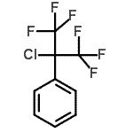 结构式 CAS# 16878-50-5, (2-氯-1,1,1,3,3,3-六氟-2-丙基)苯
