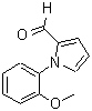 结构式 CAS# 169036-73-1, 1-(2-甲氧基苯基)-1H-吡咯-2-甲醛