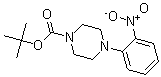 结构式 CAS# 170017-73-9, 4-(2-硝基苯基)-1-哌嗪羧酸叔丁酯