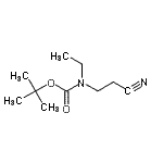 structure of CAS# 170018-97-0, Tert-Butyl N-(2-Cyanoethyl)-N-Ethyl-Carbamate