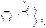 structure of CAS# 17054-26-1, 4-Bromo-3-(Phenylmethoxy)-Benzoic Acid Methyl Ester;Methyl 3-(Benzyloxy)-4-Bromobenzoate 98%;METHYL 3-(BENZYLOXY)-4-BROMOBENZOATE 98