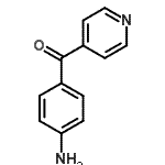 结构式 CAS# 170893-64-8, (4-氨基苯基)(4-吡啶基)甲酮