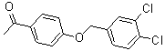 structure of CAS# 170916-55-9, 1-[4-[(3,4-Dichlorophenyl)Methoxy]Phenyl]-Ethanone;1-(4-[(3,4-DICHLOROBENZYL)OXY]PHENYL)ETHAN-1-ONE;1-(4-[(3,4-DICHLOROBENZYL)OXY]PHENYL)-1-ETHANONE;1-(4-((3,4-Dichlorobenzyl)Oxy)Phenyl)Ethanone