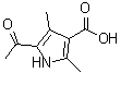 structure of CAS# 17106-15-9, 5-Acetyl-2,4-Dimethyl-1H-Pyrrole-3-Carboxylic Acid;5-acetyl-2,4-dimethylpyrrole-3-carboxylic acid;A4137/0176378;BAS 03351581