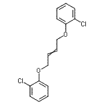 structure of CAS# 17208-44-5, 1,1'-[2-Butene-1,4-Diylbis(Oxy)]Bis(2-Chlorobenzene);1,4-BIS-(2-CHLOROPHENOXY)-2-BUTENE