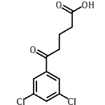 结构式 CAS# 172168-00-2, 5-(3,5-二氯苯基)-5-氧代戊酸