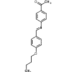结构式 CAS# 17224-18-9, 1-{4-[(E)-(4-丁氧基苄亚基)氨基]苯基}乙酮