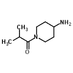 结构式 CAS# 172478-05-6, 1-(4-氨基-1-哌啶基)-2-甲基-1-丙酮