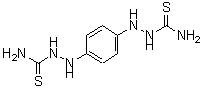 结构式 CAS# 1728-67-2, 2,2'-(1,4-亚苯基)二肼基硫代甲酰胺