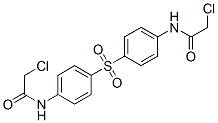 structure of CAS# 17328-16-4, N,N'-[Sulfonylbis(1,4-Phenylene)]Bis(Chloroacetamide);2-Chloro-N-[4-[4-[(2-Chloro-1-Oxoethyl)Amino]Phenyl]Sulfonylphenyl]Acetamide;2-Chloro-N-[4-[4-(2-Chloroethanoylamino)Phenyl]Sulfonylphenyl]Ethanamide;Aids-032721
