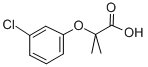 structure of CAS# 17413-73-9, 2-(3-Chlorophenoxy)-2-methyl-propionic acid;2-(3-Chlorophenoxy)-2-Methyl-Propanoic Acid;2-(3-Chlorophenoxy)-2-Methyl-Propionic Acid;Brn 1874066