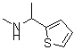 structure of CAS# 174316-28-0, N-Methyl-1-(2-Thienyl)Ethanamine;Methyl-(1-thiophen-2-yl-ethyl)-amine;methyl[1-(thiophen-2-yl)ethyl]amine;MFCD04549865