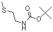 结构式 CAS# 174360-08-8, [2-甲硫基乙基]氨基甲酸叔丁酯