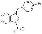 结构式 CAS# 174367-70-5, 1-(4-溴苄基)-1H-吲哚-3-甲醛