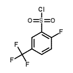 结构式 CAS# 1744-43-0, 2-氟-5-(三氟甲基)苯磺酰氯