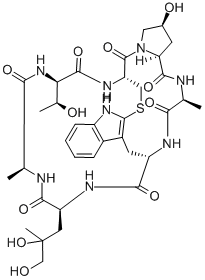 结构式 CAS# 17466-45-4, 鬼笔环肽