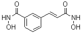 structure of CAS# 174664-65-4, N-Hydroxy-3-[3-(Hydroxyamino)-3-Oxo-1-Propen-1-Yl]-Benzamide;Benzamide, N-Hydroxy-3-[3-(Hydroxyamino)-3-Oxo-1-Propen-1-Yl]-;N-Hydroxy-3-[3-(Hydroxyamino)-3-Oxo-1-Propen-1-Yl]Benzamide