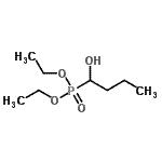 结构式 CAS# 17477-67-7, 二乙基(1-羟基丁基)膦酸酯