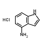 structure of CAS# 174854-93-4, 1H-Indol-4-Amine Hydrochloride (1:1);4-Aminoindole hydrochloride