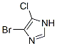 structure of CAS# 17487-98-8, 5-Bromo-4-Chloro-1H-Imidazole;Nsc222404