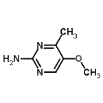 结构式 CAS# 1749-71-9, 5-甲氧基-4-甲基-2-嘧啶胺