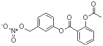 structure of CAS# 175033-36-0, 2-(Acetyloxy)-Benzoic Acid 3-[(Nitrooxy)Methyl]Phenyl Ester;[3-(Nitrooxymethyl)Phenyl] 2-Acetoxybenzoate;2-Acetoxybenzoic Acid [3-(Nitrooxymethyl)Phenyl] Ester;2-Acetoxybenzoic Acid 3-(Nitrooxymethyl)Phenyl Ester