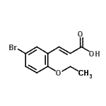 结构式 CAS# 175135-12-3, (2E)-3-(5-溴-2-乙氧基苯基)丙烯酸