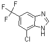 结构式 CAS# 175135-13-4, 7-氯-5-(三氟甲基)-1H-苯并咪唑