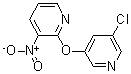 结构式 CAS# 175135-51-0, 2-[(5-氯-3-吡啶基)氧基]-3-硝基吡啶