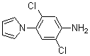 结构式 CAS# 175135-55-4, 2,5-二氯-4-(1H-吡咯-1-基)-苯胺