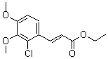 结构式 CAS# 175135-96-3, 3-(2-氯-3,4-二甲氧基苯基)-2-丙烯酸乙酯