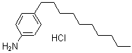 structure of CAS# 175136-55-7, 4-Decyl-Benzenamine Hydrochloride (1:1);4-N-DECYLANILINE HYDROCHLORIDE;4-DECYLANILINE HYDROCHLORIDE;4-Decylanilinehcl