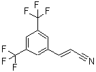 structure of CAS# 175136-63-7, 3-[3,5-Bis(Trifluoromethyl)Phenyl]-2-Propenenitrile;3-[3,5-Bis(Trifluoromethyl)Phenyl]Prop-2-Enenitrile;(E)-3-[3,5-Bis(Trifluoromethyl)Phenyl]Acrylonitrile;3-[3,5-Bis(Trifluoromethyl)Phenyl]Acrylonitrile