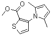 结构式 CAS# 175137-41-4, 3-(2,5-二甲基-1H-吡咯-1-基)-2-噻吩羧酸甲酯