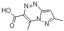 structure of CAS# 175137-58-3, 4,7-Dimethyl-Pyrazolo[5,1-c][1,2,4]Triazine-3-carboxylic Acid;4,7-Dimethylpyrazolo[5,1-C][1,2,4]Triazine-3-Carboxylic Acid, Tech;4,7-DIMETHYLPYRAZOLO[5,1-C][1,2,4]TRIAZINE-3-CARBOXYLIC ACID;4,7-DIMETHYLPYRAZOLO(1,5-C)-AS-TRIAZINE-3-CARBOXYLIC ACID